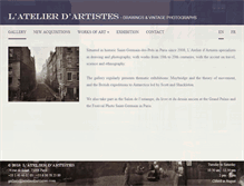 Tablet Screenshot of latelierdartistes.com